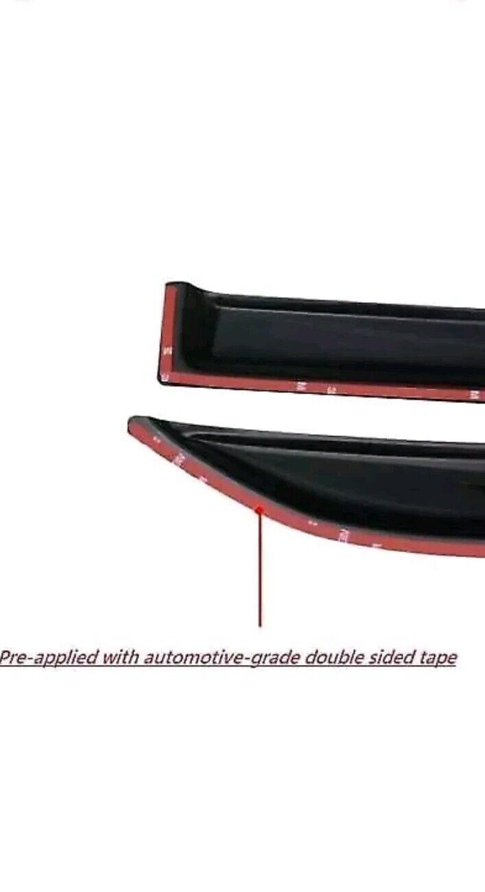 Tinted Window Visors Deflectors Rain Guards for Toyota Grand Highlander2024-'25