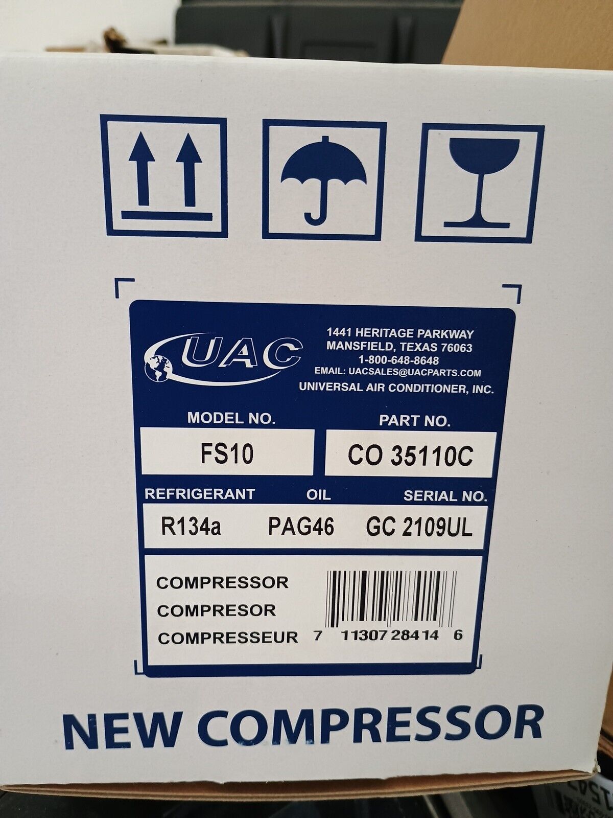 A/C Compressor Drier And Lubricant For 2003-2007 Ford Focus 35110C  FS10 10040C