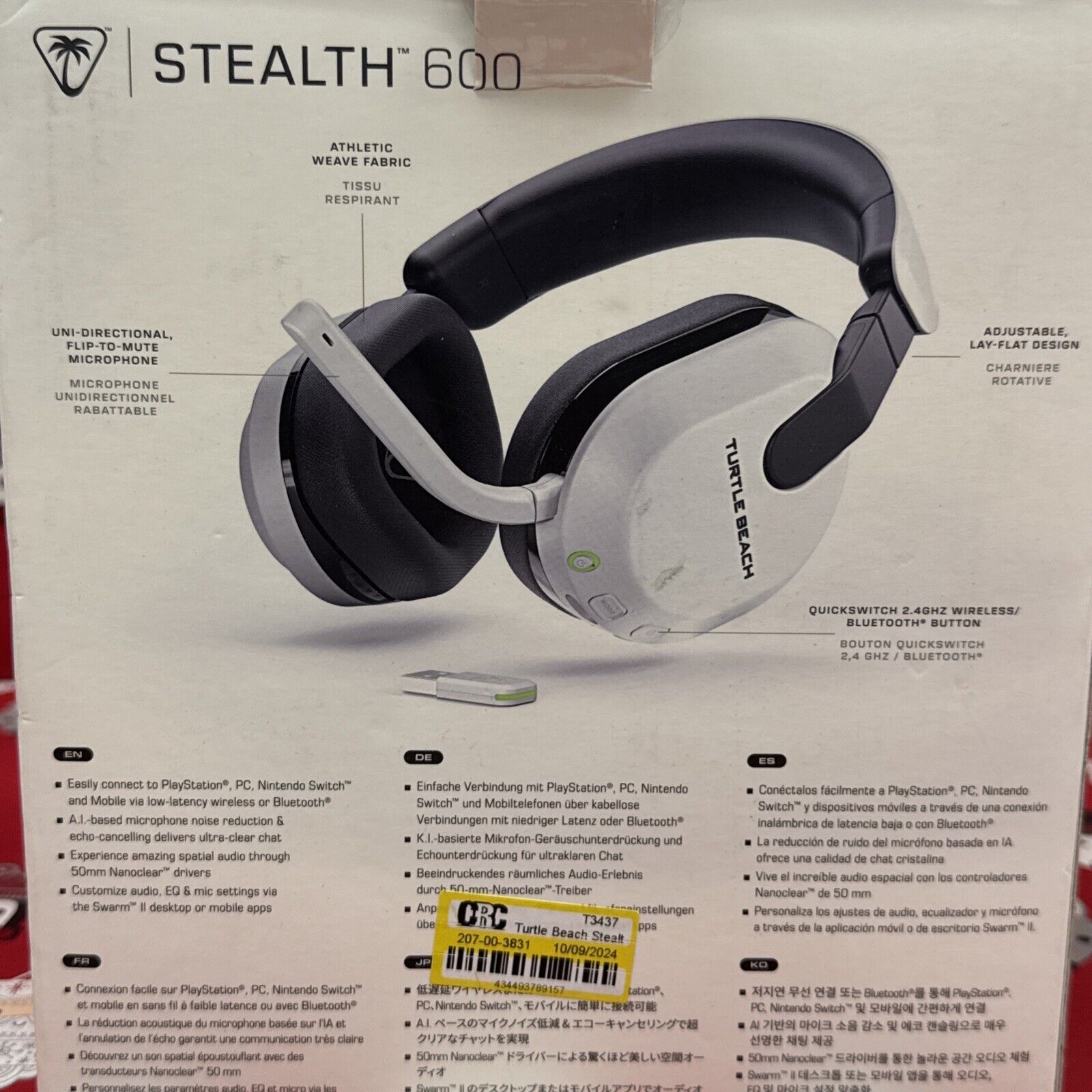 Turtle Beach Stealth 600 Wireless Gaming Headset for PS5, PS4, Nintendo & PC