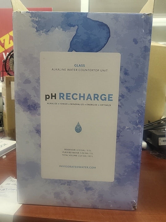 pH recharge Glass Alkaline Water Filter 8.5 Litre/2.25 Gal