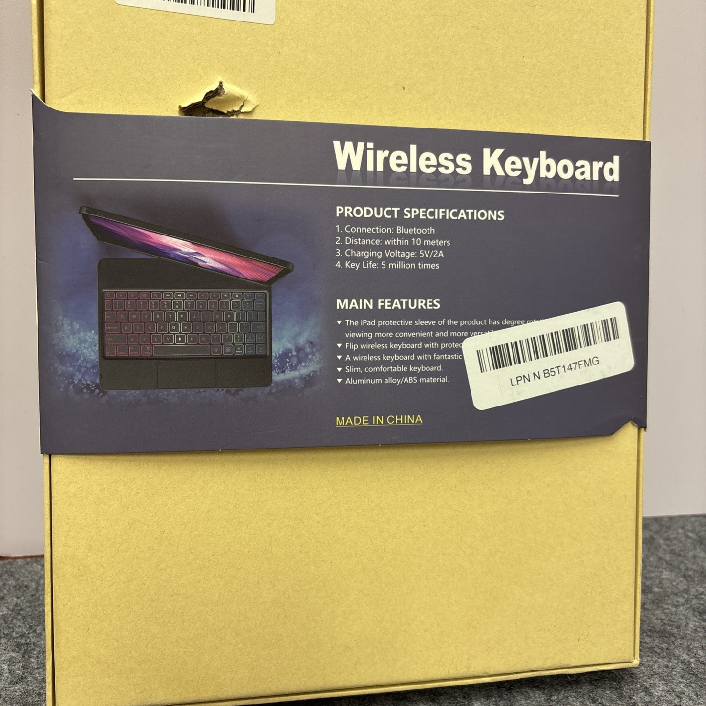 Keyboard Case for iPad 10.2 9th/8th/7th Gen