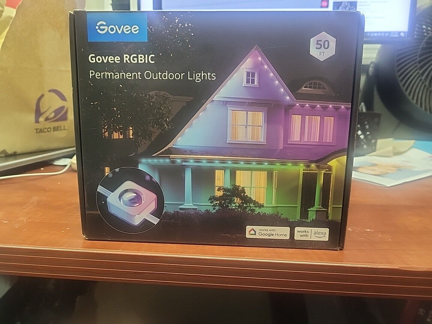 Govee Permanent LED Outdoor Lights Smart RGBIC Outdoor Lights 50 Ft