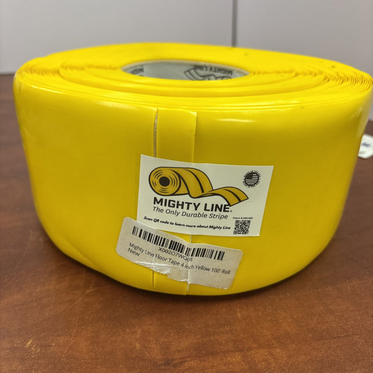 MIGHTY LINE - 4RY Floor Marking Tape 4 in x 100 ft Yellow