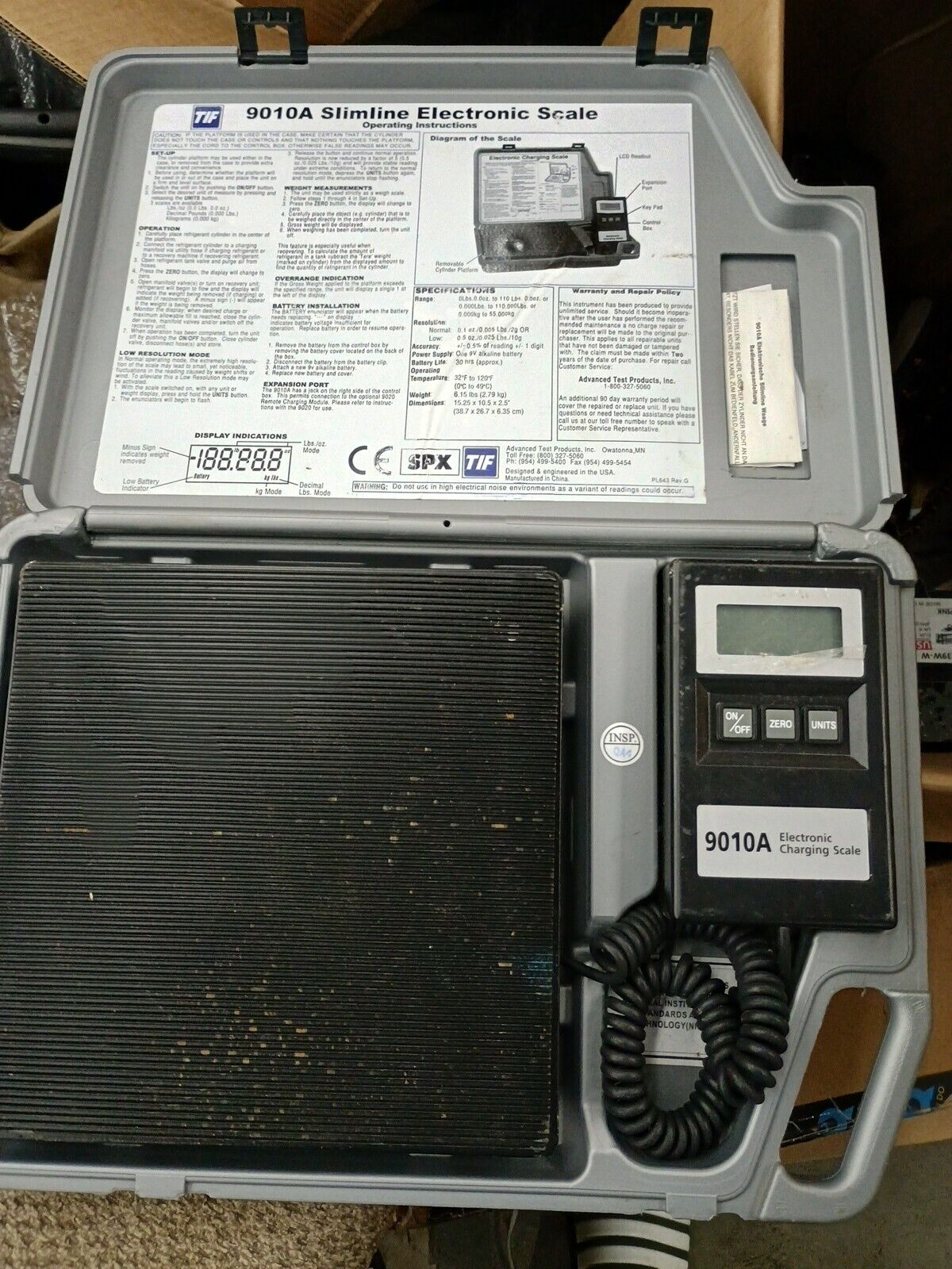 TIF SLIMLINE ELECTRONIC SCALE 9010A (AM1012494)