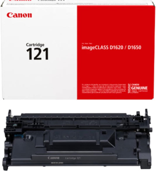 Canon Genuine Toner Cartridge 121 Black (3252C001), 1-Pack, For Canon imageCLASS D1650, D1620 Laser Printer