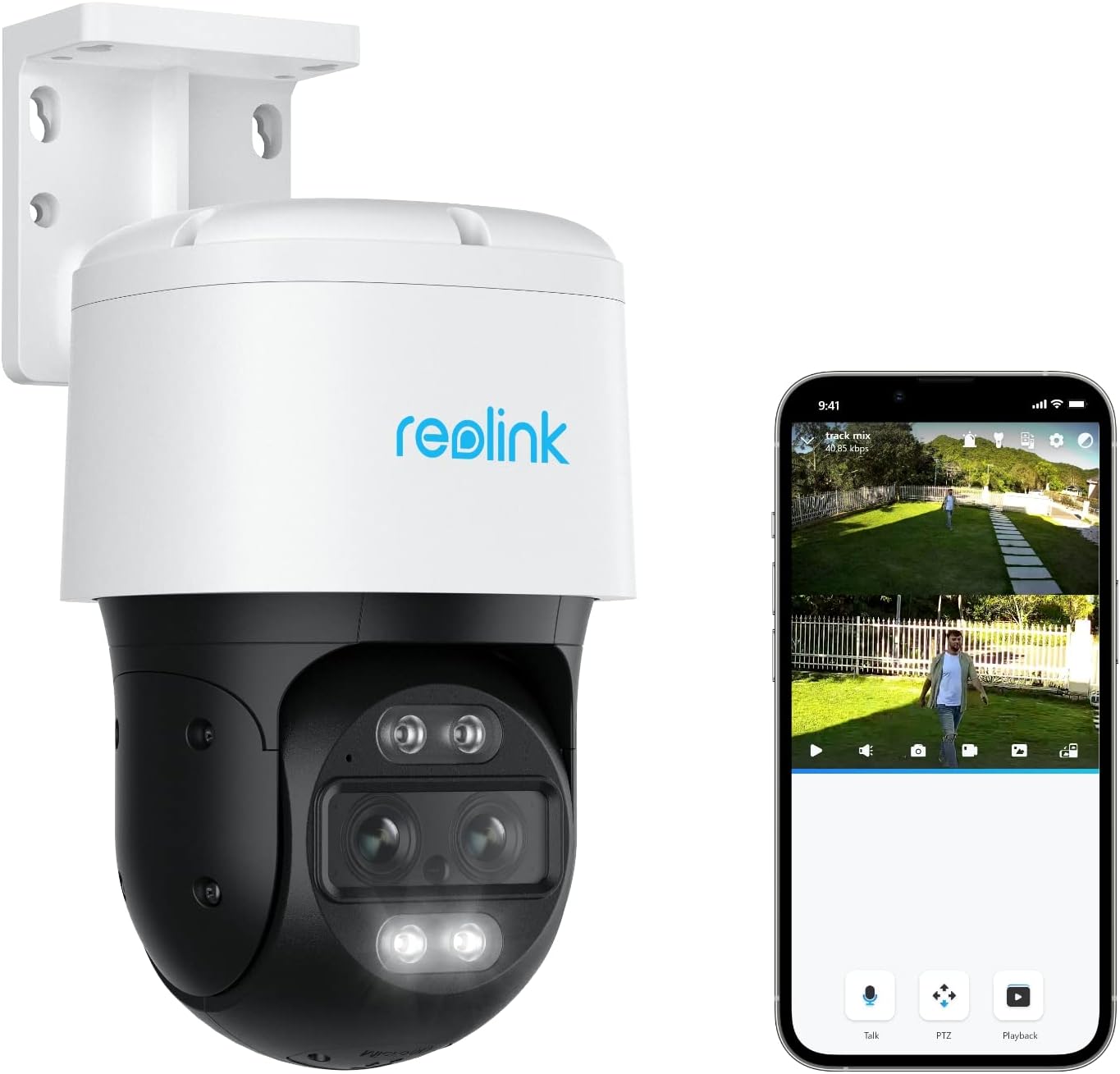 Reolink Security Camera, TrackMix PoE, 4K, 8MP